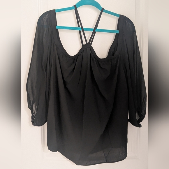 1.State Plus Size Black Women's Top - Picture 2 of 7